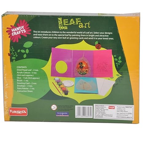 Funskool Handycrafts Leaf Art Eco Friendly and Creative Activity Kit for Nature Lovers