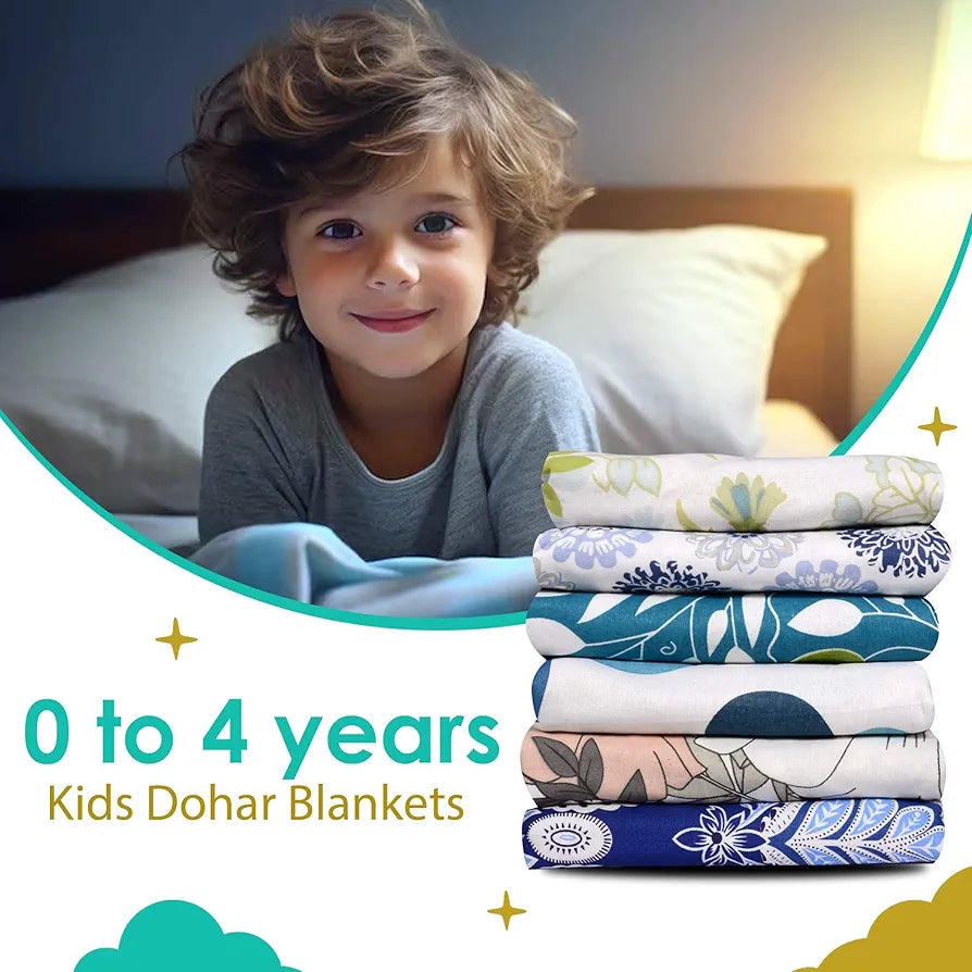 Divine Casa Cotton 120 GSM New Born All Season Ultrasoft Reversible Single Baby Blanket for Babies Colour Green