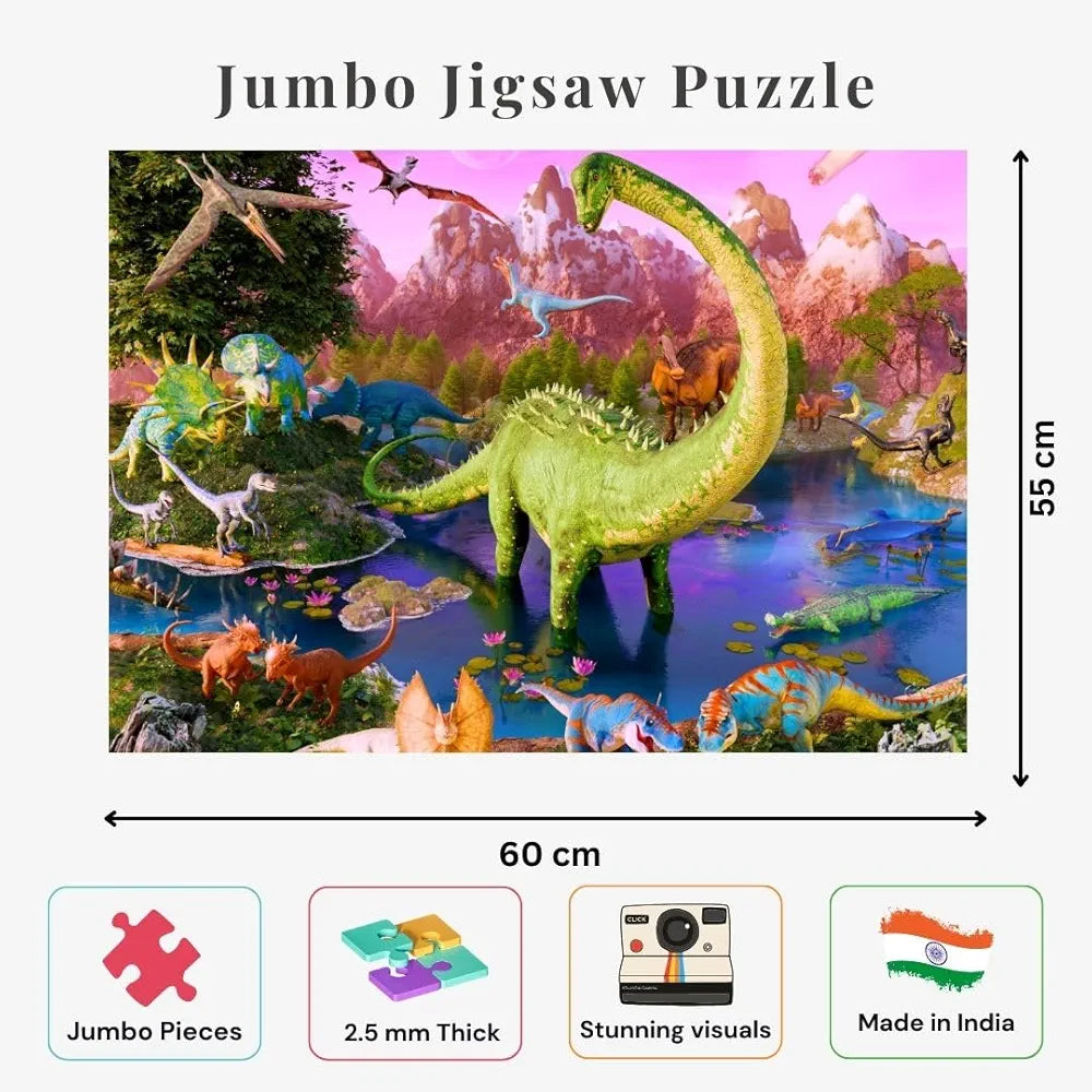 NESTA TOYS - Floor Puzzle & Game - Prehistoric Park, Jigsaw & Toddler Puzzles, Educational Toy, Gifts for Boys & Girls Ages 3, 4, 5, 6, 7 