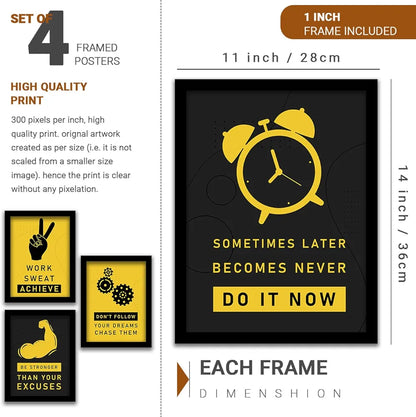 Kotart Dont Follow Your Dreams Motivational Quotes Posters with Frame