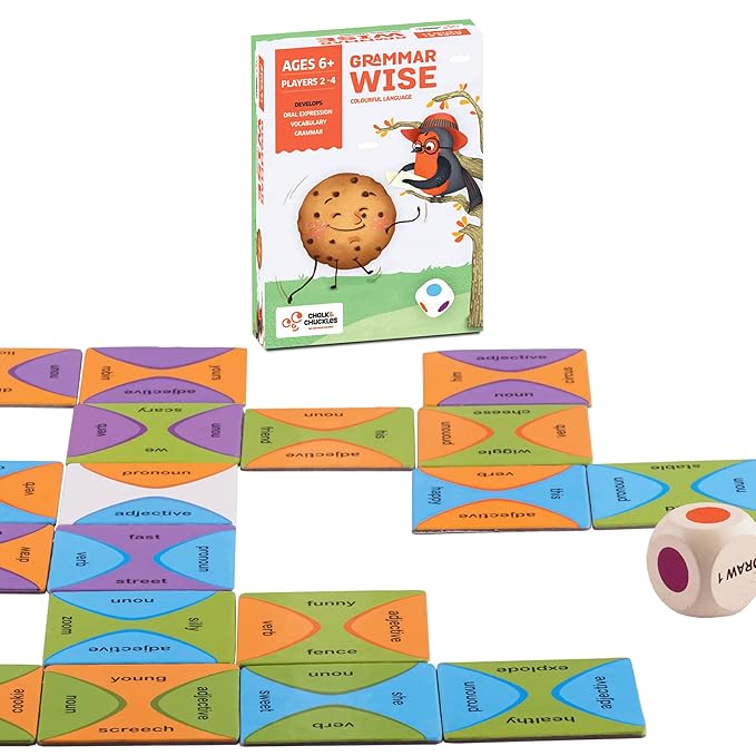 Chalk and Chuckles Kids Grammar Wise Game | Age 6 to 9 Years Old | Learning & Educational Game