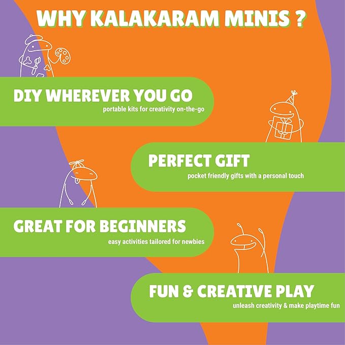 Kalakaram Mini Unicorn Sequin Pouch Making Kit | Diy Painting Kit | Creative Activity Kits
