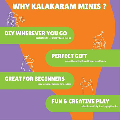 Kalakaram Mini Unicorn Sequin Pouch Making Kit | Diy Painting Kit | Creative Activity Kits