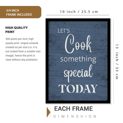 Kotart Restaurant Quotes Framed Posters for Kitchen Wall Decoration Kitchen 4