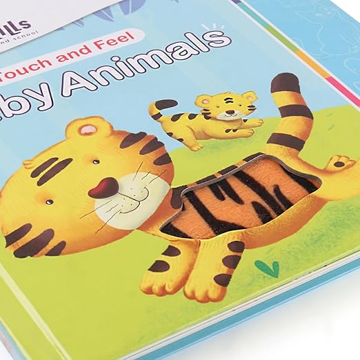 Firstcry Intelliskills Premium Touch & Feel Baby Animals Board Book for Kids | Pre-school Learning & Educational Book for Boys & Girls