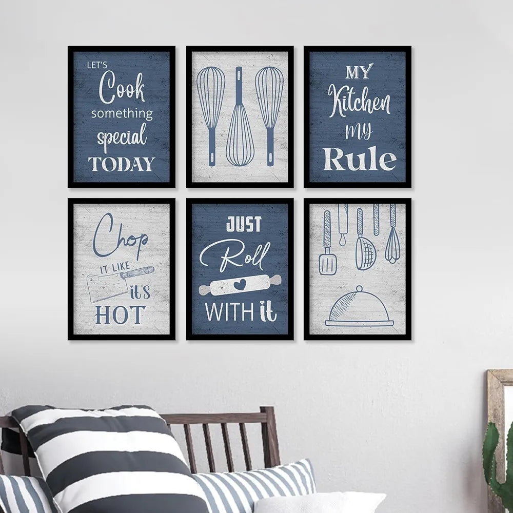 Kotart Restaurant Quotes Framed Posters for Kitchen Wall Decoration Kitchen 4