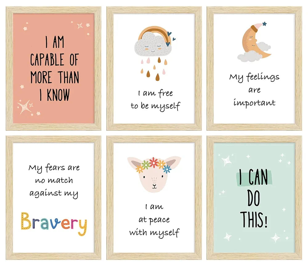 ArtX Paper Motivational-04 Quotes Wall Paintings Set of 6