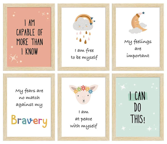 ArtX Paper Motivational-04 Quotes Wall Paintings Set of 6
