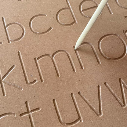 Mini Leaves Montessori Wooden Small Letter Alphabet Tracing Board | Tracing Letters for Kids