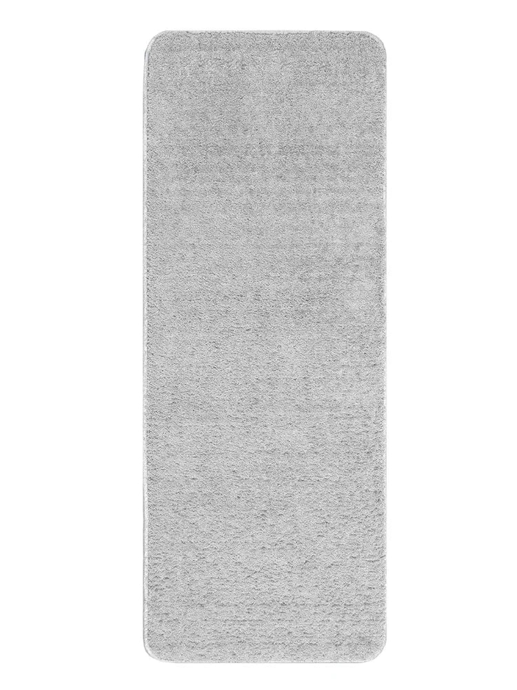 Saral Home Solid Neo Shaggy Yarn Durable & Washable Multipurpose Runner Colour Grey
