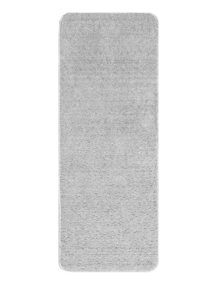 Saral Home Solid Neo Shaggy Yarn Durable & Washable Multipurpose Runner Colour Grey