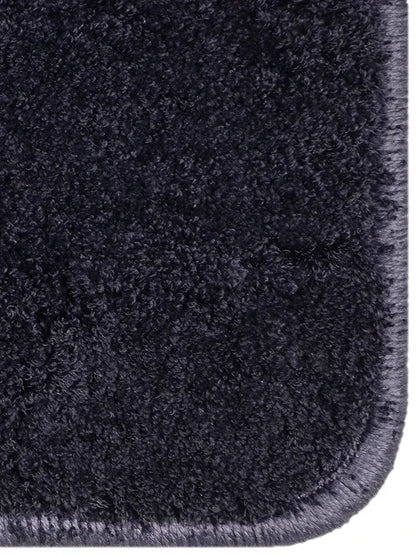 Saral Home Neon Shaggy Yarn Anti-Skid Carpet for Living Room Colour Navy Blue