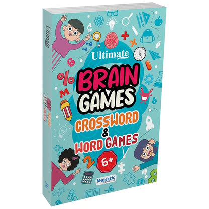 Crossword & Word Games for Kids  - Ultimate Brain Games: 120+ Fun Word Puzzles to Improve Vocabulary and Spelling - | The Book Tree Books