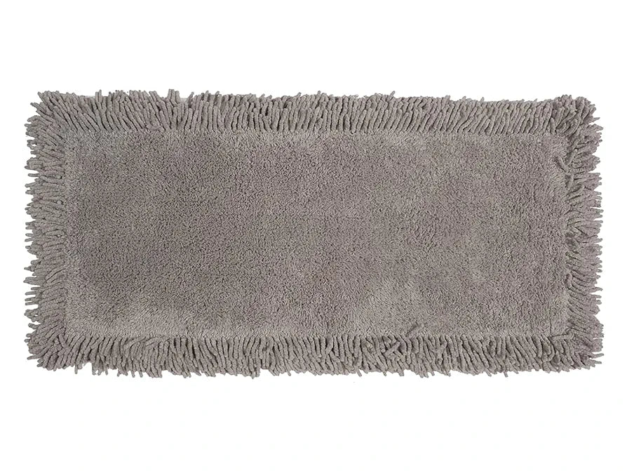 Saral Home Shaggy Soft Cotton Durable & Washable Multipurpose Bedside Runner Colour Light Grey