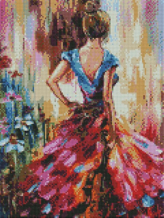 TULIP N TURTLE Women with Guitar DIY 5D Diamond Painting by Number Kits Round Drill Cross Stitch Pictures Arts Craft