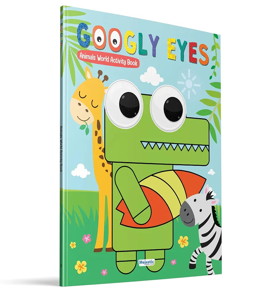 Googly Eyes Animals World Colouring Book for Kids I Animals World Activity Book featuring Adorable Characters with Oversized Googly Eyes I Perfect Gift I Fun Colouring Activity Book by Majestic Book Club