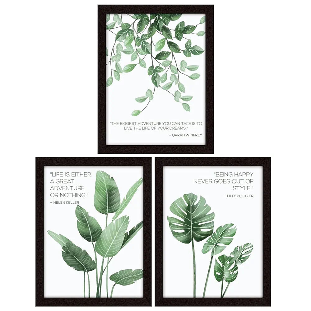 ArtX Paper Motivational Quotes AXD3-110-MOT Wall Frames Inspiring Quotes Set of 3