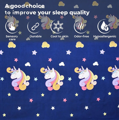 Fresh From Loom Bed Sheet Cartoon Printed Double Bedsheets King Size for Kids with 2 Pillow Cover 144 TC Dinosaur Blue