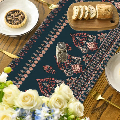 Ishro Home Premium Table Runner Colour The Blue