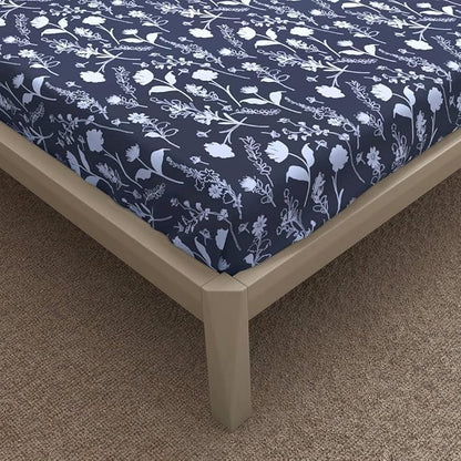 Wakefit Bedsheet For King Size Bedsheet King Size Bed Cotton 2 Pillow Cover Elastic Fitted Sheet Evelyn Multicolor