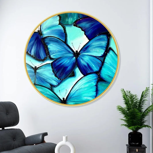 Livin'luxe paintings Butterfly modern art Premium Sparkle lamination Golden GR-40