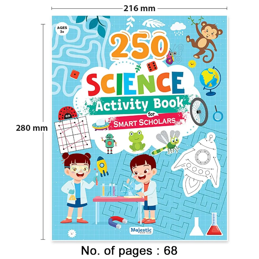Science Activity Book for kids Age 3+ | 250 Engaging Activities | Fun Activity Book for Children | The Book Tree Books