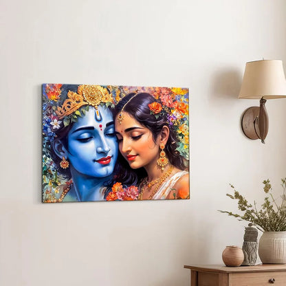ArtX Canvas Radha Krishna Wall Painting Big Size Wall Art Painting