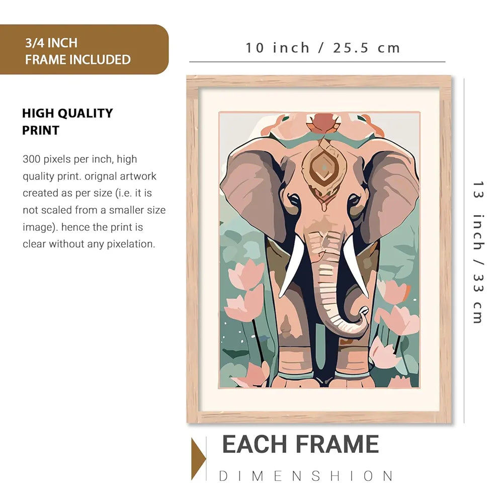 Kotart Traditional Indian Inspired Wall Art Prints for Home and Office Decor A