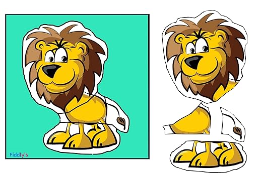 Fiddly Wooden Jigsaw Puzzle for Early Age Children Paperless Puzzle | Pack of 12 Zoo Animals