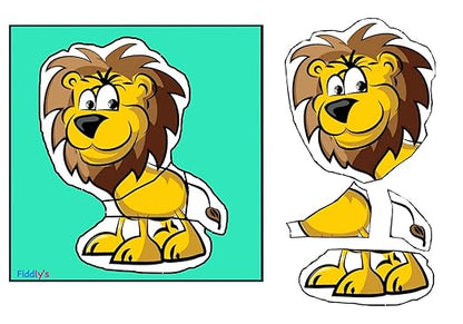 Fiddly Wooden Jigsaw Puzzle for Early Age Children Paperless Puzzle | Pack of 12 Zoo Animals