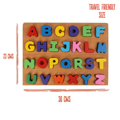 Trinkets & More ABC Capital Alphabet Letter Puzzles Game Board for Toddlers Kids Educational Learning Toys 2+Years 