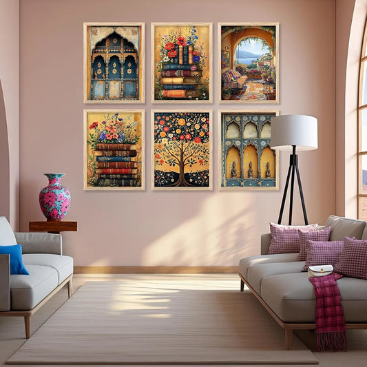 Kotart Traditional Indian Wall Art Paintings for Living Room Art 2