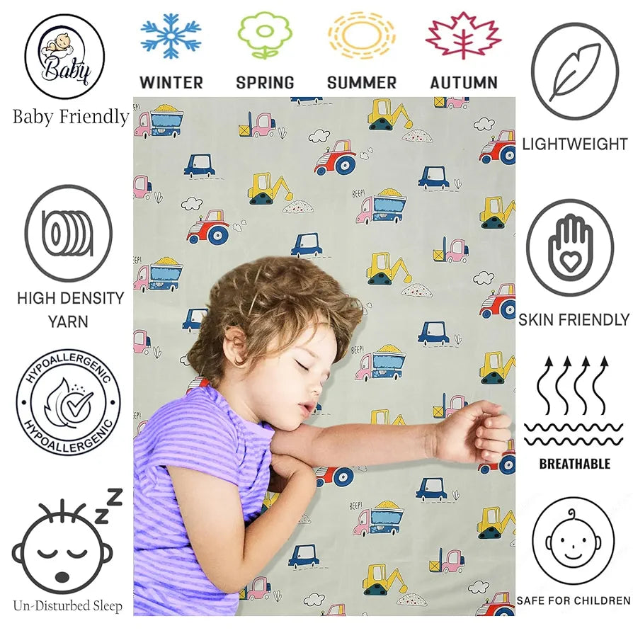Fresh From Loom Bed Sheet With 2 Pillow Cover Cartoon Printed Double Bed King Size Kids Bedsheet 144 tc