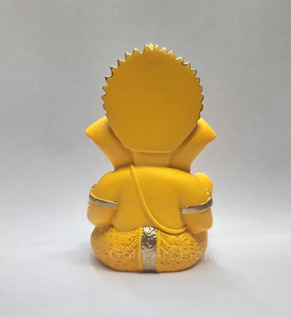 Gold Art India Mango terracotta Finish Ganesha for Car Dashboard Home Decor Gifting Diwali Birthday Festivals