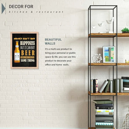 Kotar Money Cant Buy Happiness Quotes Frames Wall Poster design-14