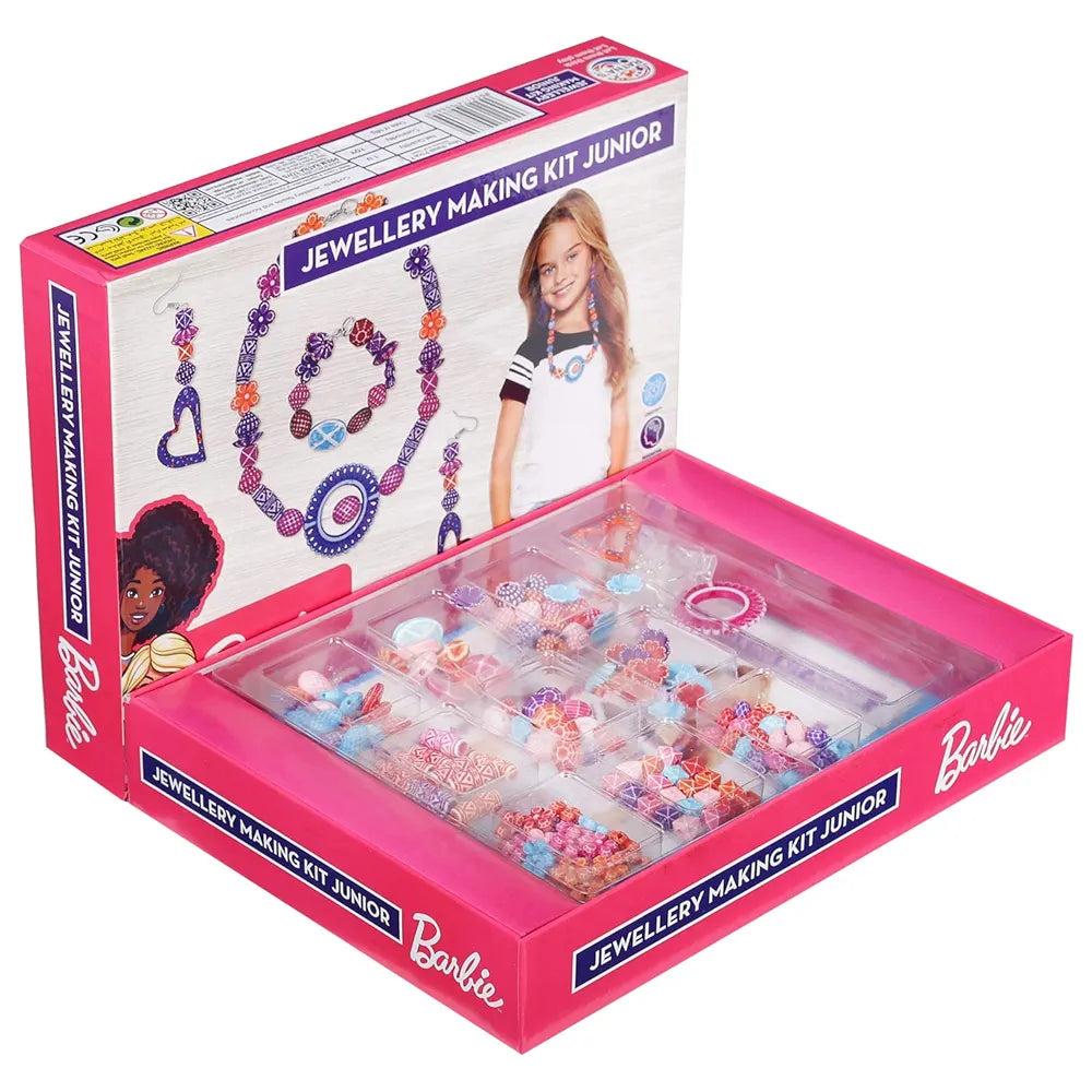 Barbie Jewellery Making KIT Junior for Girls. Make Necklace,EARINGS,Bracelet for Girls