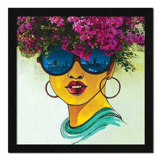 ArtX Paper Women Wall Art Painting Multicolor