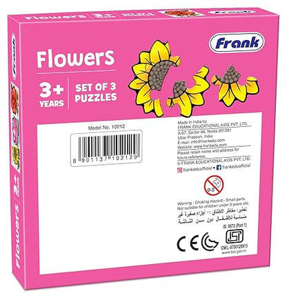 Frank Flowers A Set of 3 Jigsaw Puzzle for Kids Above Focus and Memory - 10212