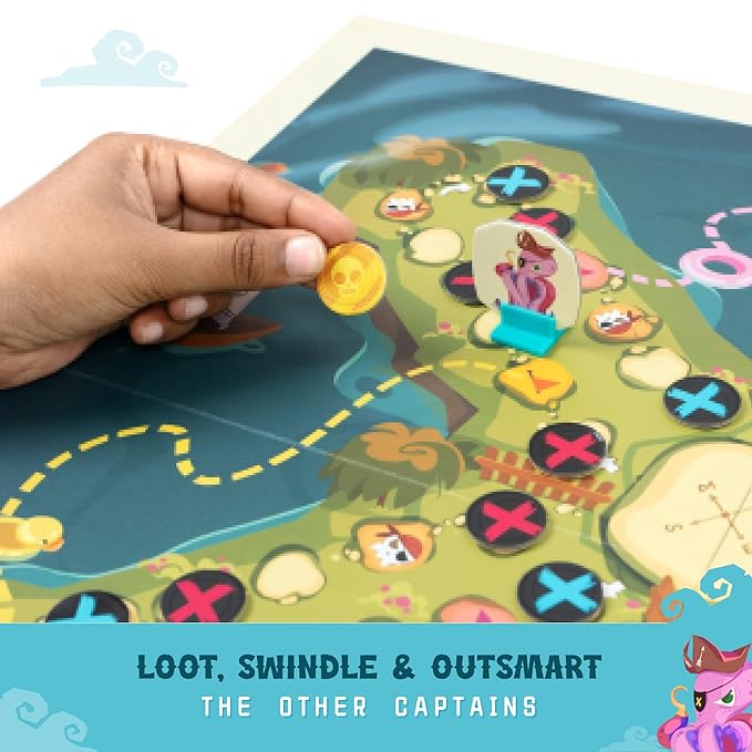 Bloomingo Board Game - Pirate's Paradise | Exciting Pirate Treasure Hunt Adventure Game for Kids & Adults