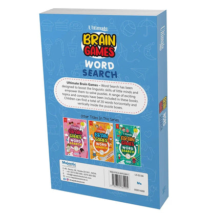 Word Search Grade 1 for Kids  - Ultimate Brain Games: 120+ Fun and Educational Puzzles to Boost Vocabulary and Reading Skills | The Book Tree Books
