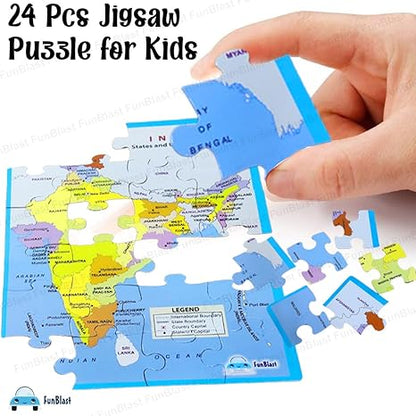 FunBlast Map of India Jigsaw Puzzle for Kids Jigsaw Puzzle for Kids