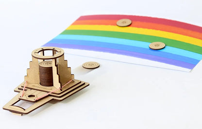 Funvention- for Little Scientist in Every Kid DIY Science Educational Disc Launcher Toy