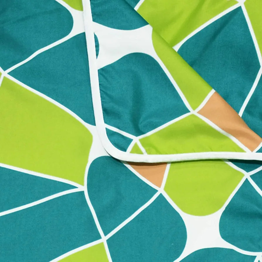 Divine Casa 120 GSM Microfiber Reversible Lightweight Elliptical Single Bed Dohar AC Blanket Colour Acid Lime TC - 120