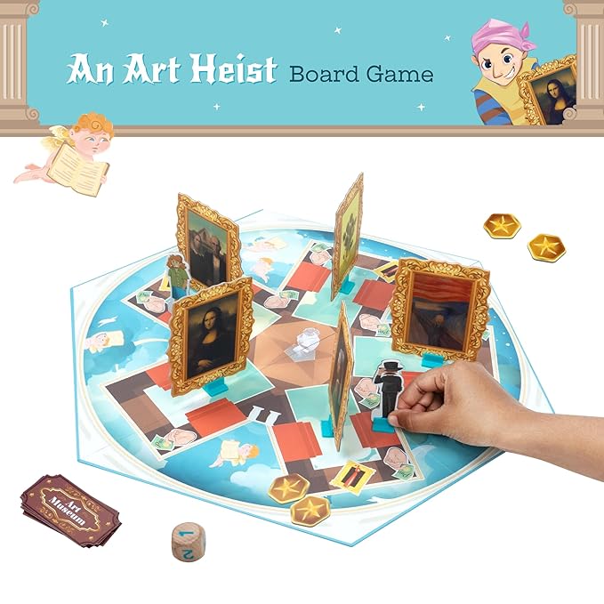 Bloomingo Board Game - Frame the Fake | Thrilling Art Heist Adventure Game for Kids & Adults