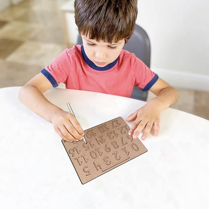 Mini Leaves Number Tracing Board 0 to 20 | Tracing Numbers for Kids Ages 3-5 | Toddler Writing Tools for Beginners