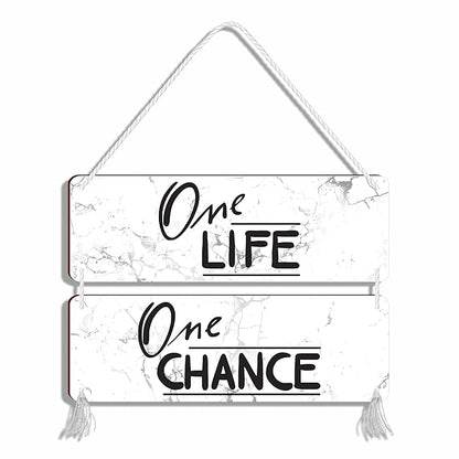 Blue Finch Quotes Wall Hanging Decor Wooden Sign For Home Decor and Living Room Wall