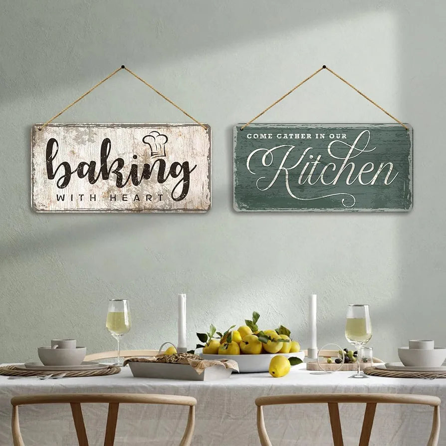 Kotart Kitchen Quotes Wooden Wall Art Hanging for Restaurant Bar Dianing Area 5