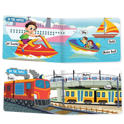 The Book Tree Picturepedia of Vehicles I Board Book for Kids Age 2+ I Bright & Colourful Pictures I Easy-to-Read Word Labels I Builds Vocabulary I Early Learning Picture Books for Children by Majestic Book Club