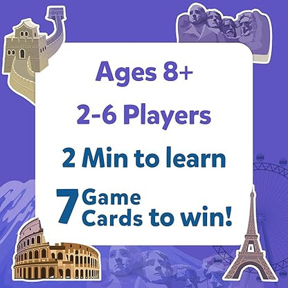 Skillmatics Card Game Guess in 10 Legendary Landmarks Educational Travel Toys