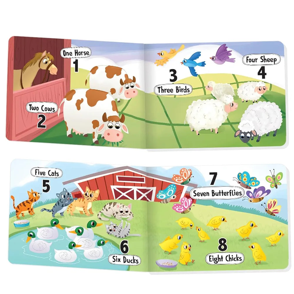 The Book Tree Picturepedia of Numbers I Board Book for Kids Age 2+ I Bright & Colourful Pictures I Easy-to-Read Word Labels I Builds Vocabulary I Early Learning Picture Books for Children by Majestic Book Club